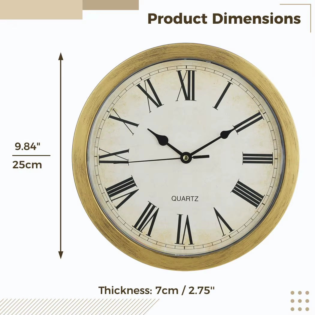 Vintage Wall Clock Hidden Storage Compartment Plastic Clock Secret Clock Wall Clock Safe Money Jewelry Valuables Storage Box