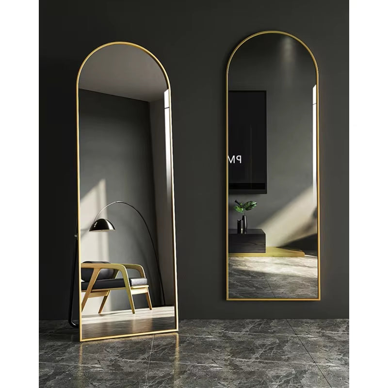 Full Length Mirror, Floor Mirror with Stand, 18"X58" Large Mirror, Wall Mirror Full Length, Gold Floor Length Mirror, Gol